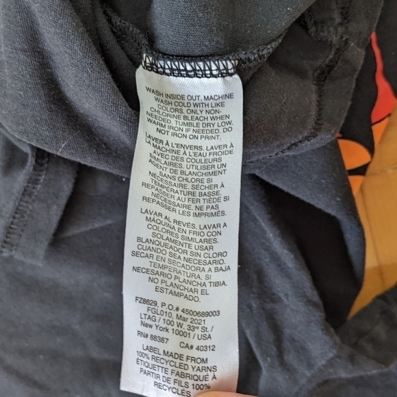 ADIDAS Black & Yellow Slimeb Logo Crewneck Tee Medium @B6 - Picture 7 of 7